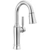 9984-PR-DST Renaldi 8.81-in x 2.81-in x 14.44-in Single-Handle Pull-Down Bar and Prep Faucet, Lumicoat Chrome