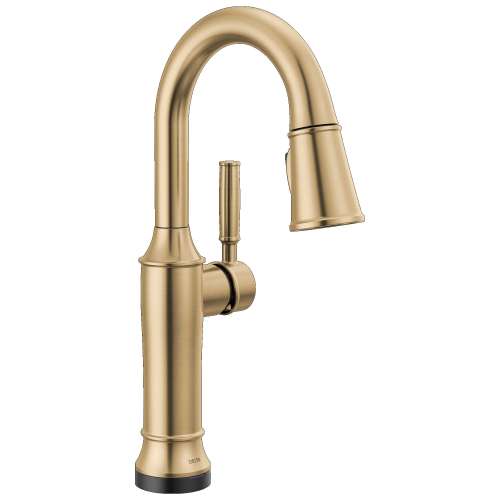 9984TL-CZ-PR-DST Renaldi 8.81-in x 2.81-in x 15.00-in Touch2O Bar and Prep Faucet with Touchless Technology, Lumicoat Champagne Bronze
