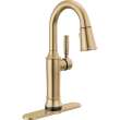 9984TL-CZ-PR-DST Renaldi 8.81-in x 2.81-in x 15.00-in Touch2O Bar and Prep Faucet with Touchless Technology, Lumicoat Champagne Bronze