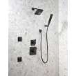 50570-BL Universal Showering Components Square Wall Elbow for Hand Shower, Matte Black