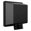 50570-BL Universal Showering Components Square Wall Elbow for Hand Shower, Matte Black