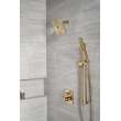 50570-CZ-PR Universal Showering Components Square Wall Elbow for Hand Shower, Lumicoat Champagne Bronze