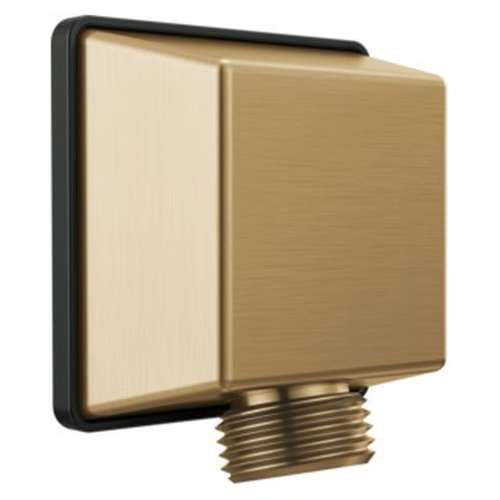 50570-CZ-PR Universal Showering Components Square Wall Elbow for Hand Shower, Lumicoat Champagne Bronze