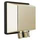 50570-PN-PR Universal Showering Components Square Wall Elbow for Hand Shower, Lumicoat Polished Nickel