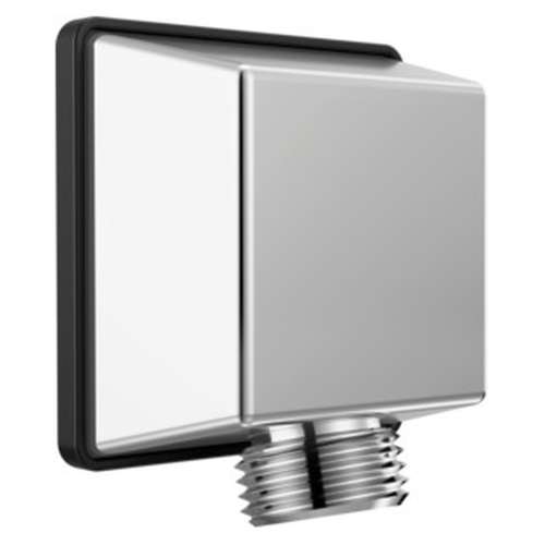 50570-PR Universal Showering Components Square Wall Elbow for Hand Shower, Lumicoat Chrome