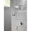 55567-PR Universal Showering Components H2Okinetic Single-Setting Adjustable Wall Mount Hand Shower, Lumicoat Chrome