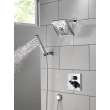 50570-PR Universal Showering Components Square Wall Elbow for Hand Shower, Lumicoat Chrome