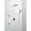 51140-PR Universal Showering Components H2Okinetic Hand Shower 1.75 GPM w/Slide Bar 4S, Lumicoat Chrome