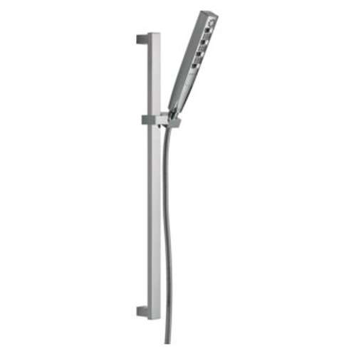 51140-PR Universal Showering Components H2Okinetic Hand Shower 1.75 GPM w/Slide Bar 4S, Lumicoat Chrome