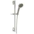 51386-SS-PR Universal Showering Components 3-Setting Slide Bar Handshower, Lumicoat Stainless