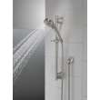 51386-SS-PR Universal Showering Components 3-Setting Slide Bar Handshower, Lumicoat Stainless