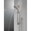 51386-SS-PR Universal Showering Components 3-Setting Slide Bar Handshower, Lumicoat Stainless