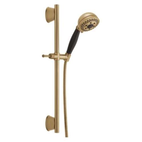 51559-CZ Universal Showering Components H2Okinetic 5-Setting Slide Bar Hand Shower, Champagne Bronze