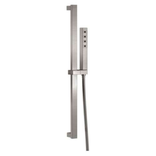 51567-SS-PR Universal Showering Components H2Okinetic Single-Setting Slide Bar Hand Shower, Lumicoat Stainless