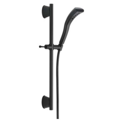 51579-BL Universal Showering Components Single-Setting H2Okinetic Slide Bar Hand Shower