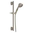 51589-SS Universal Showering Components 7-Setting Slide Bar Hand Shower, Stainless