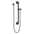 51600-RB Universal Showering Components Adjustable Slide Bar / Grab Bar Assembly with Elbow, Venetian Bronze