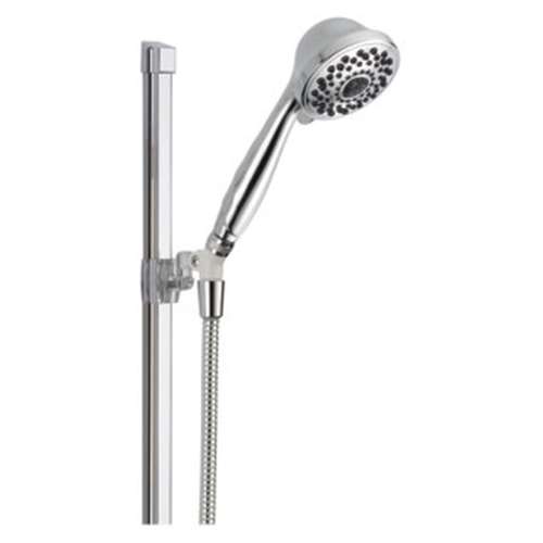 51751Universal Showering Components Premium 7-Setting Glide Rail Hand Shower, Chrome