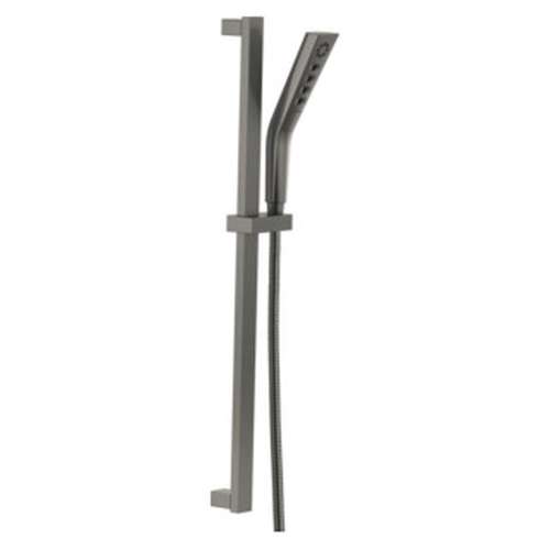 51799-KS-PR Universal Showering Components H2Okinetic 3-Setting Slide Bar Hand Shower, Lumicoat Black Stainless