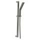 51799-KS-PR Universal Showering Components H2Okinetic 3-Setting Slide Bar Hand Shower, Lumicoat Black Stainless