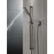 51799-KS-PR Universal Showering Components H2Okinetic 3-Setting Slide Bar Hand Shower, Lumicoat Black Stainless