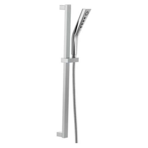 51799-PR Universal Showering Components H2Okinetic 3-Setting Slide Bar Hand Shower, Lumicoat Chrome