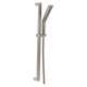 51799-SS-PR Universal Showering Components H2Okinetic 3-Setting Slide Bar Hand Shower, Lumicoat Stainless