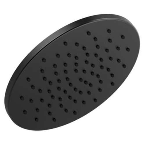 52158-BL Universal Showering Components Single-Setting Metal Raincan Shower Head, Matte Black