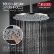 52158-PR Universal Showering Components Single-Setting Metal Raincan Shower Head, Lumicoat Chrome
