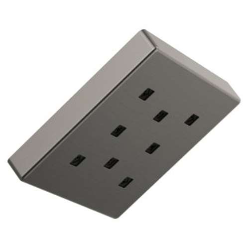 52171-KS-PR Universal Showering Components H2Okinetic Single-Setting Metal Raincan Shower Head, Lumicoat Black Stainless