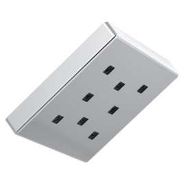 52171Universal Showering Components H2Okinetic Single-Setting Metal Raincan Shower Head, Chrome