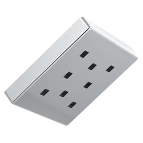 52171Universal Showering Components H2Okinetic Single-Setting Metal Raincan Shower Head, Chrome