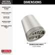 52386-SS-PR Universal Showering Components 3-Setting Showerhead, Lumicoat Stainless