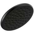 52433-BL Universal Showering Components Single-Setting Raincan Shower Head, Matte Black