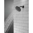 52433-BL Universal Showering Components Single-Setting Raincan Shower Head, Matte Black