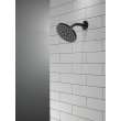 52433-BL Universal Showering Components Single-Setting Raincan Shower Head, Matte Black