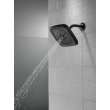 52460-BL Universal Showering Components H2Okinetic 4-Setting Shower Head with UltraSoak, Matte Black