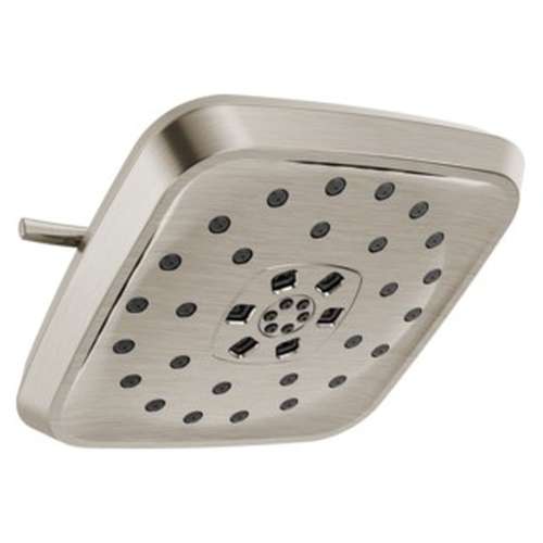 52460-SS-PR Universal Showering Components H2Okinetic 4-Setting Shower Head with UltraSoak, Lumicoat Stainless
