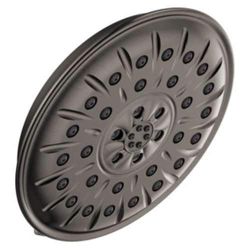 52487-KS-PR Universal Showering Components H2Okinetic 4-Setting Shower Head with Ultrasoak, Lumicoat Black Stainless