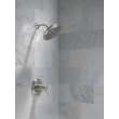 52487-SS-PR Universal Showering Components H2Okinetic 4-Setting Shower Head with Ultrasoak, Lumicoat Stainless