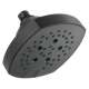 52663-BL Universal Showering Components 5-Setting H2Okinetic Shower Head, Matte Black