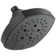 52663-BL Universal Showering Components 5-Setting H2Okinetic Shower Head, Matte Black