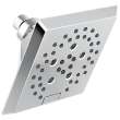 52664Universal Showering Components H2Okinetic 5-Setting Angular Modern Raincan Shower Head, Chrome