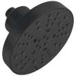 52668-BL Universal Showering Components H2Okinetic 5-Setting Contemporary Raincan Shower Head, Matte Black