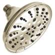 52669-PN-PR Universal Showering Components H2Okinetic 5-Setting Traditional Raincan Shower Head, Lumicoat Polished Nickel