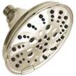 52669-PN-PR Universal Showering Components H2Okinetic 5-Setting Traditional Raincan Shower Head, Lumicoat Polished Nickel