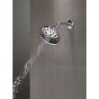 52669-PR Universal Showering Components H2Okinetic 5-Setting Traditional Raincan Shower Head, Lumicoat Chrome