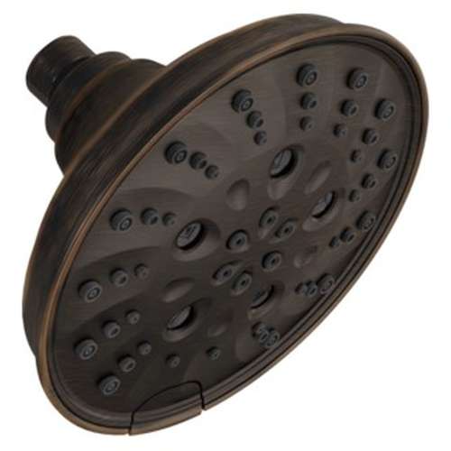 52669-RB Universal Showering Components H2Okinetic 5-Setting Traditional Raincan Shower Head, Venetian Bronze