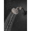 52669-SS-PR Universal Showering Components H2Okinetic 5-Setting Traditional Raincan Shower Head, Lumicoat Stainless