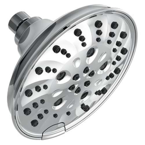 52669Universal Showering Components H2Okinetic 5-Setting Traditional Raincan Shower Head, Chrome